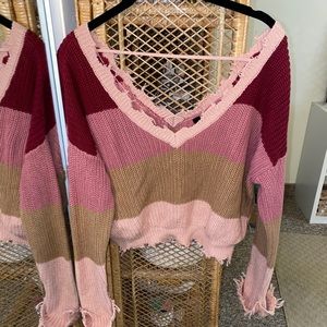 Forever 21 Distressed Sweater